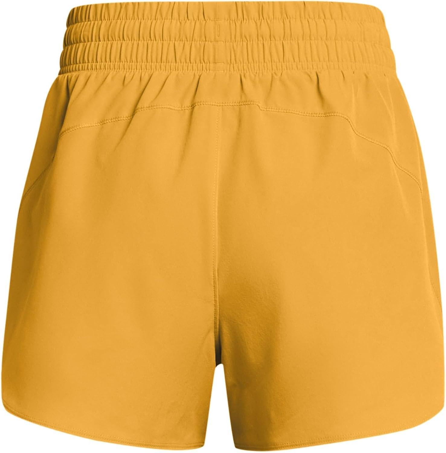 image:imageUnder Armour Womens Flex Woven 3 Inch ShortsGolden YellowGolden Yellow