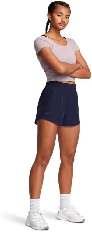 image:imageUnder Armour Womens Flex Woven 3 Inch ShortsMidnight NavyMidnight Navy