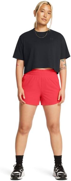 image:imageUnder Armour Womens Flex Woven 3 Inch ShortsRacer RedRacer Red