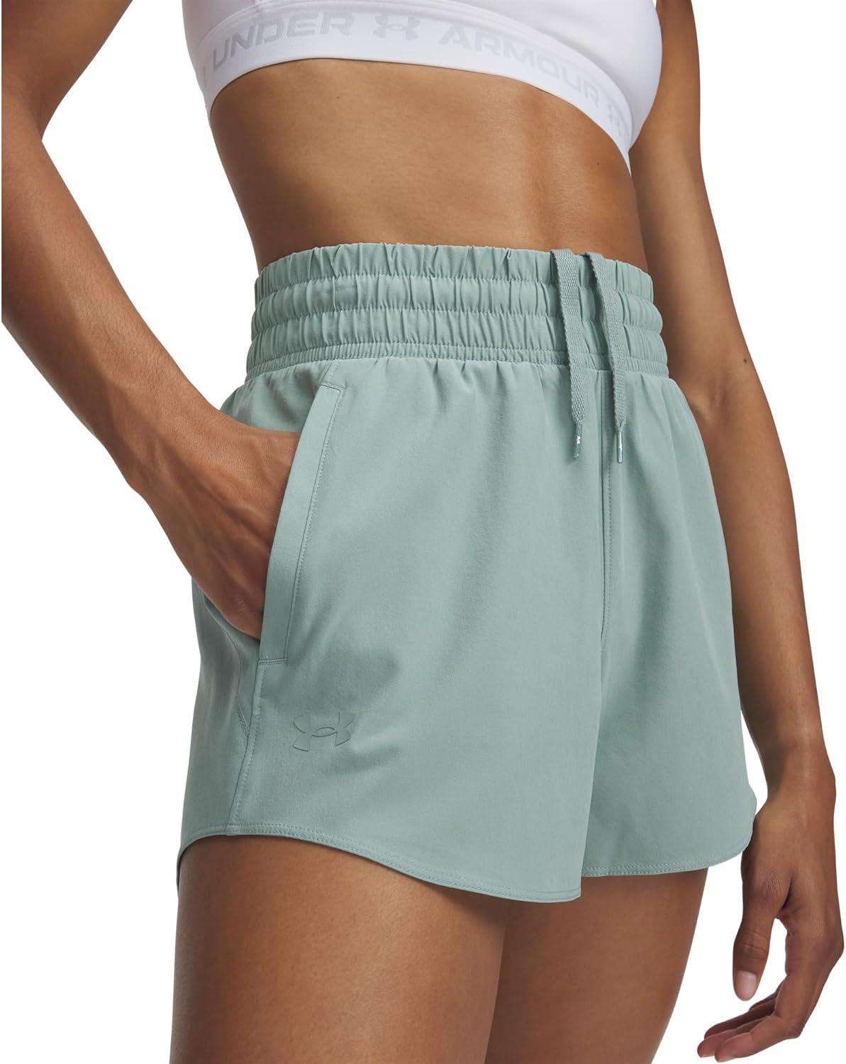 image:imageUnder Armour Womens Flex Woven 3 Inch ShortsSilica GreenSilica Green