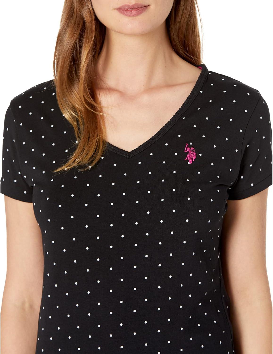 image:imageVNeck Dot TShirt by US Polo AssnBlackPink