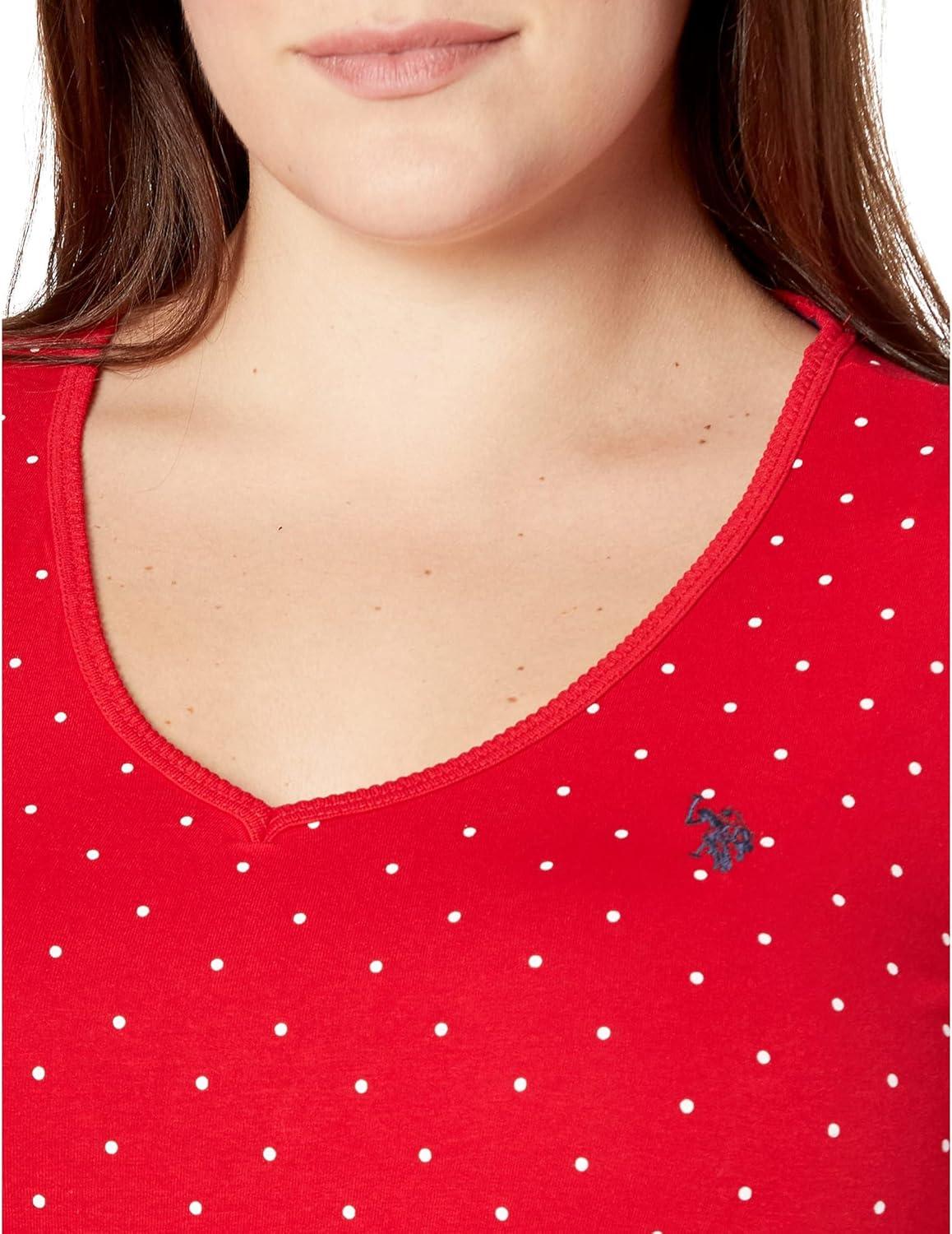 image:imageVNeck Dot TShirt by US Polo AssnEngine Red