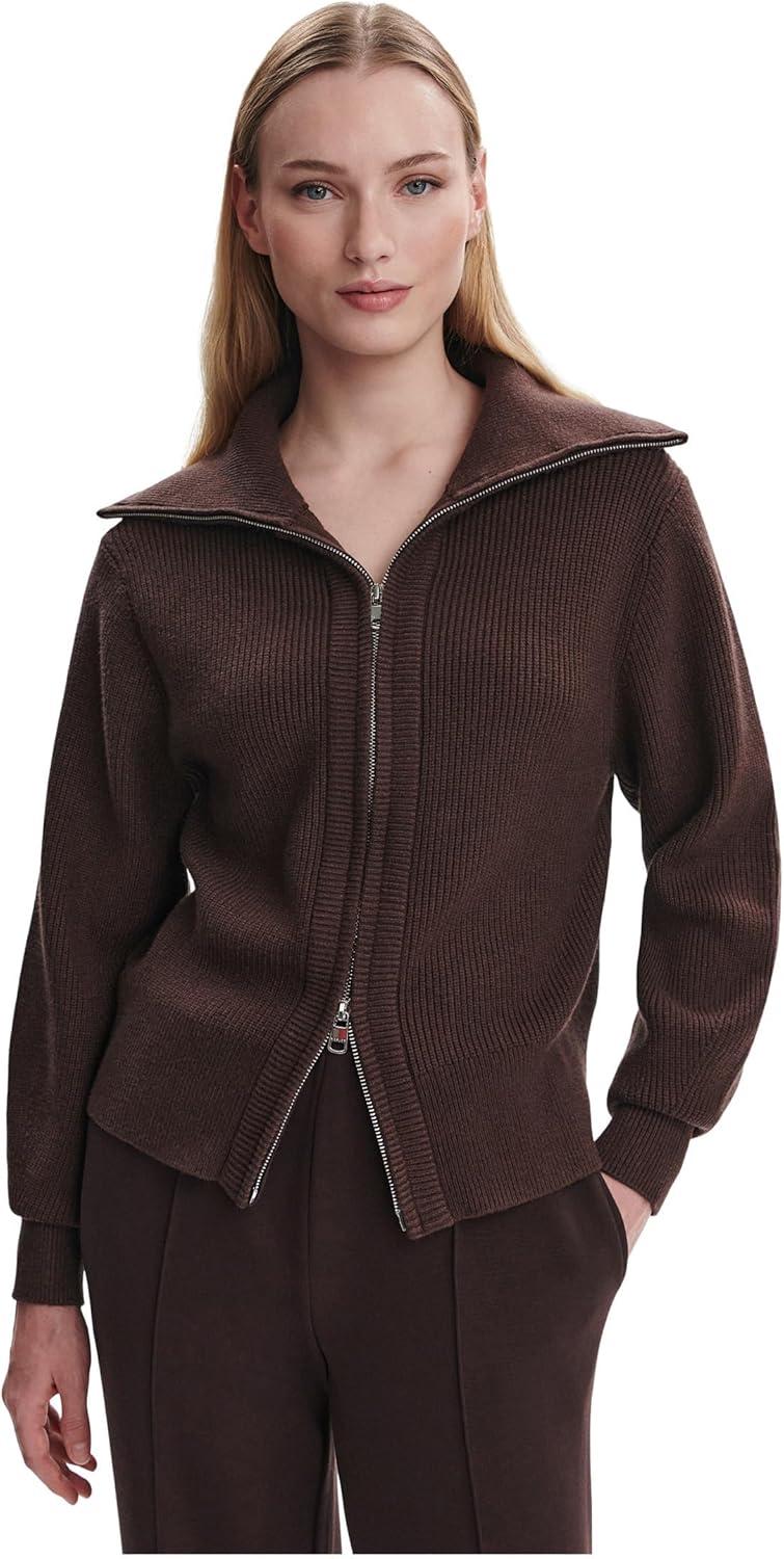 image:imageVarley Womens Enrico Knit JacketCoffee Bean