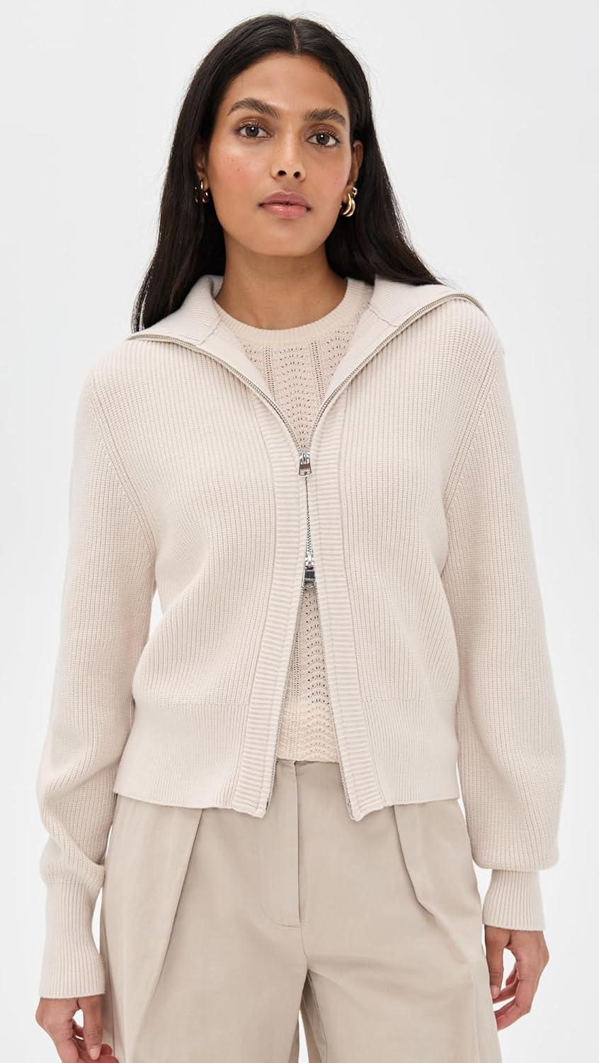 image:imageVarley Womens Enrico Knit JacketSilver Birch