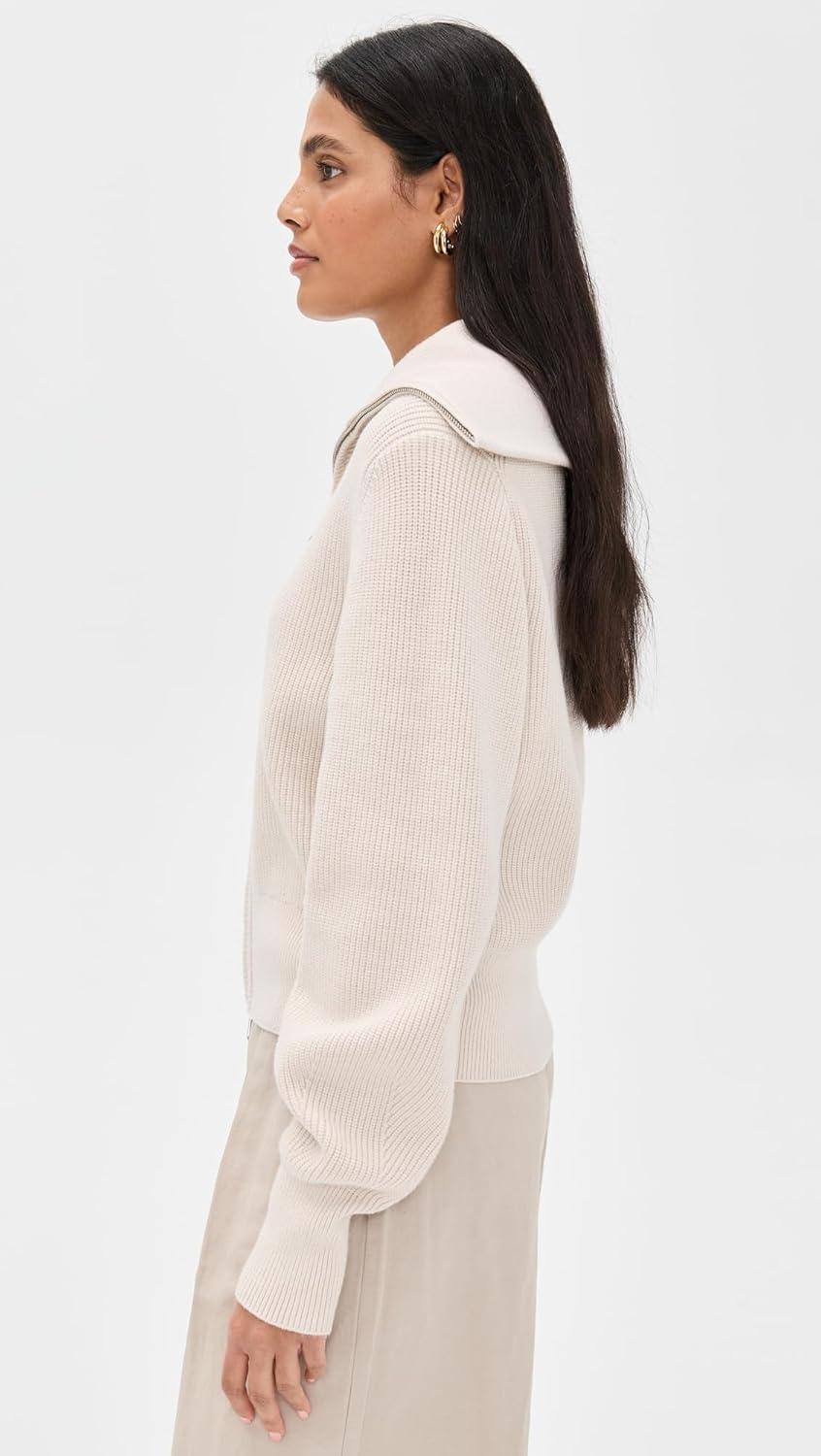 image:imageVarley Womens Enrico Knit JacketSilver Birch