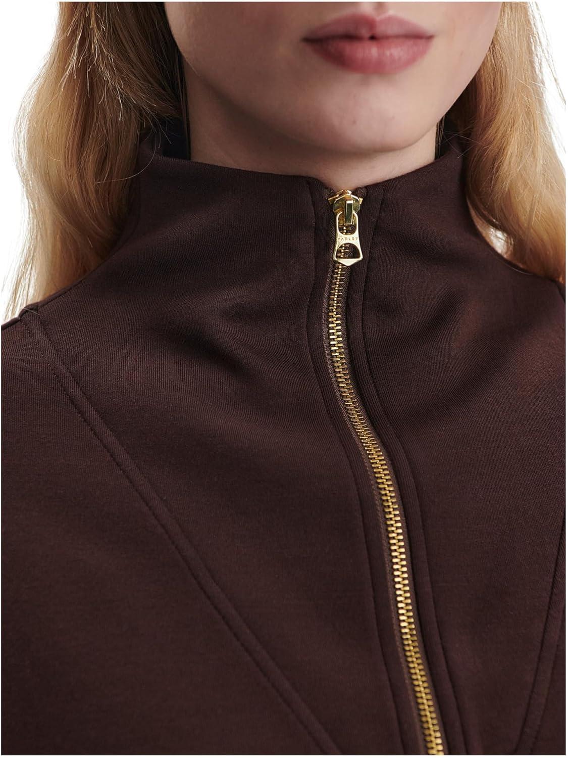 image:imageVarley Womens Hawley Half Zip SweaterCoffee Bean