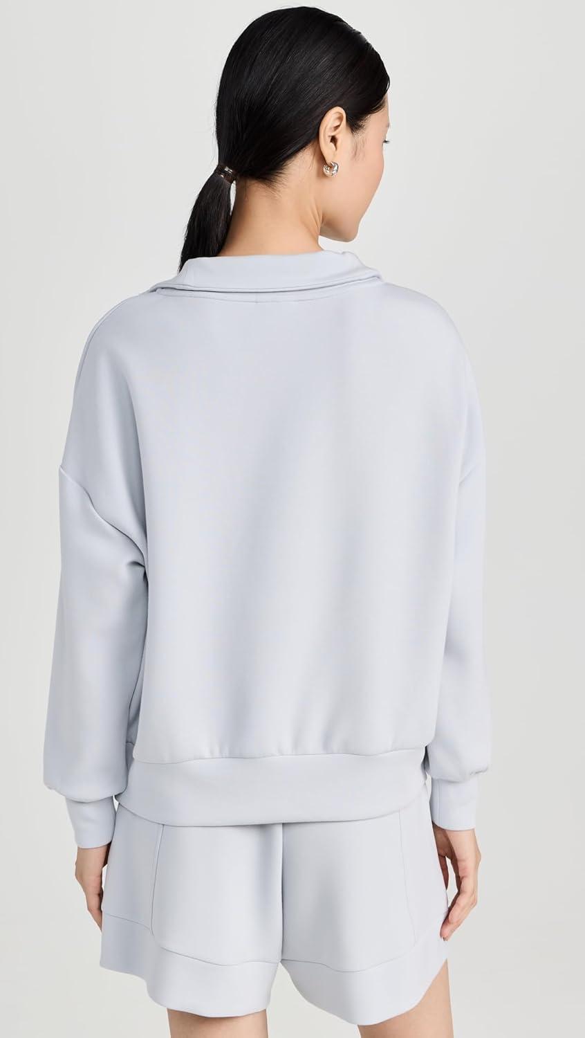 image:imageVarley Womens Hawley Half Zip SweaterGrey Dawn