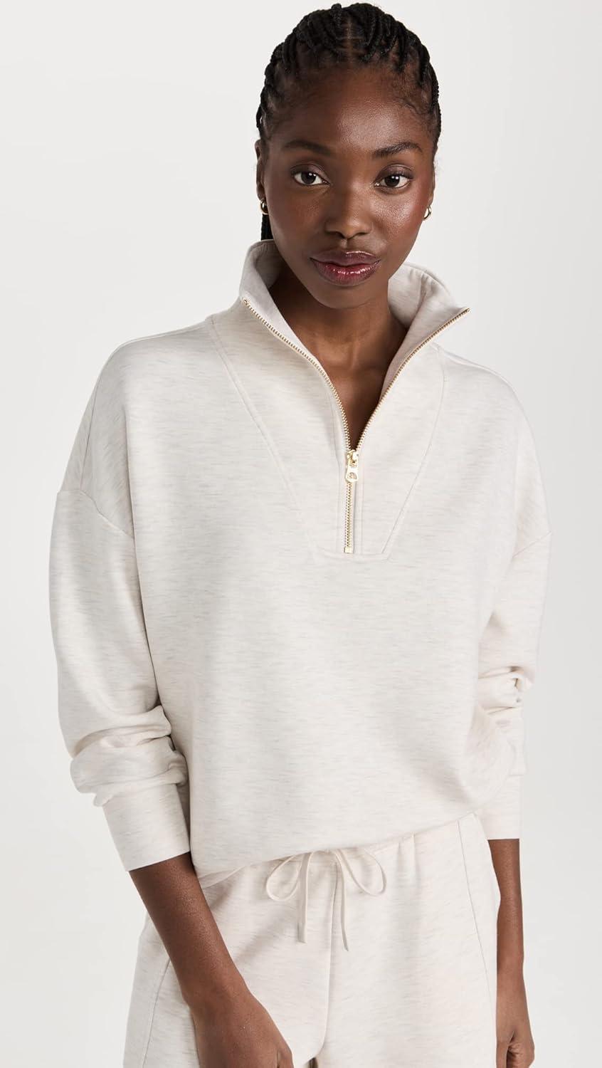 image:imageVarley Womens Hawley Half Zip SweaterIvory Marl
