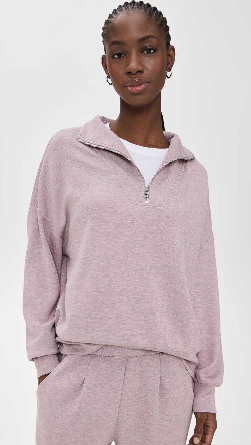image:imageVarley Womens Hawley Half Zip SweaterMauve Marl