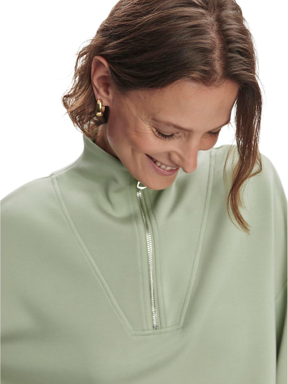 image:imageVarley Womens Hawley Half Zip SweaterSnow Sage