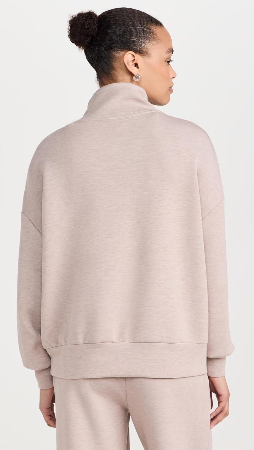 image:imageVarley Womens Hawley Half Zip SweaterTaupe Marl