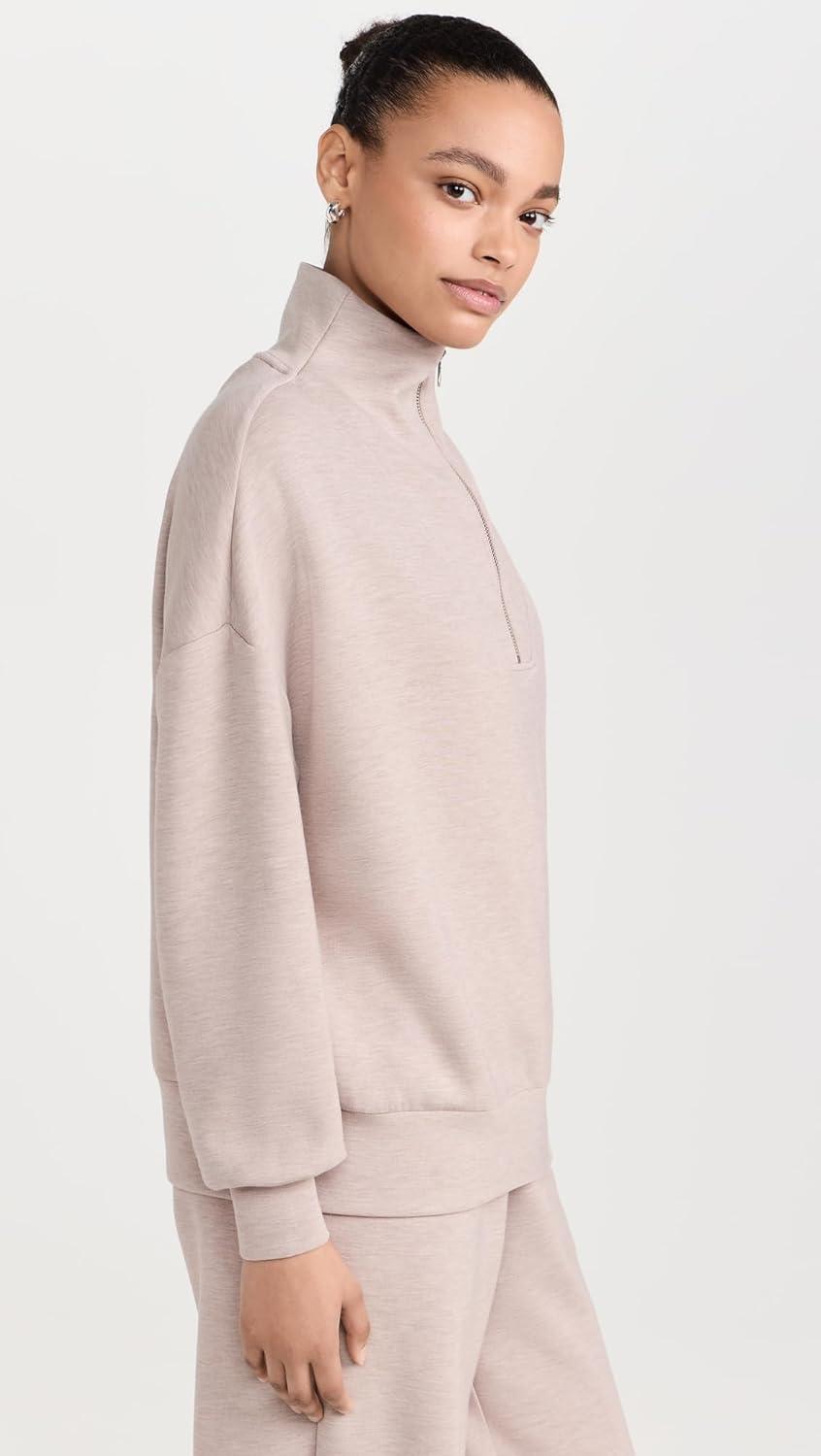 image:imageVarley Womens Hawley Half Zip SweaterTaupe Marl