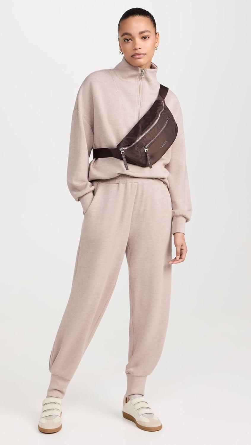 image:imageVarley Womens Hawley Half Zip SweaterTaupe Marl