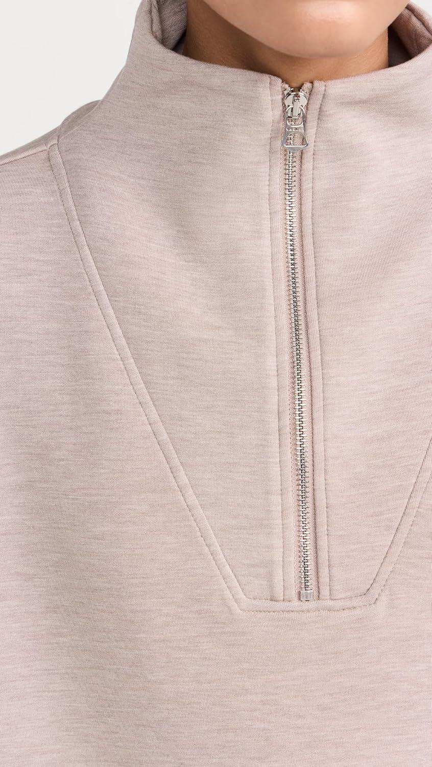image:imageVarley Womens Hawley Half Zip SweaterTaupe Marl