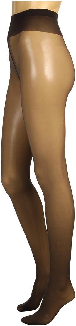 image:imageWolford Individual 10 Control Top Tights For Women Sheer Support Pantyhose Waist Sculpting Cotton Gusset Soft WaistbandNearly Black