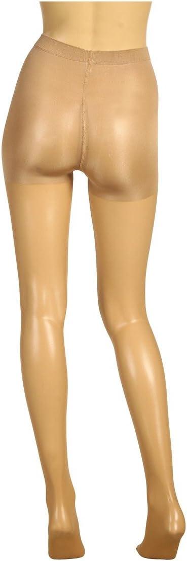 image:imageWolford Individual 10 Control Top Tights For Women Sheer Support Pantyhose Waist Sculpting Cotton Gusset Soft WaistbandSand