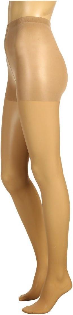 image:imageWolford Individual 10 Control Top Tights For Women Sheer Support Pantyhose Waist Sculpting Cotton Gusset Soft WaistbandSand