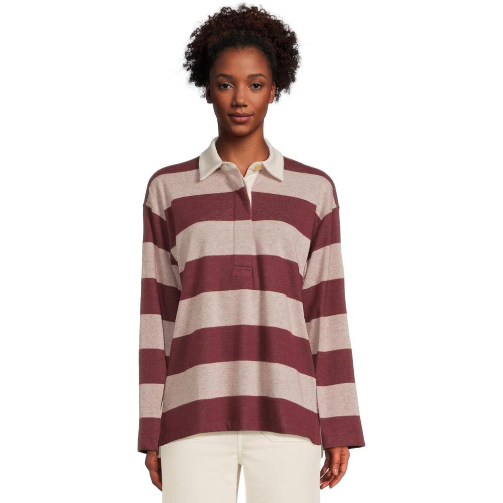 image:imageFaherty womens Legend Sweater Rugby PopoverDeep Red Rugby