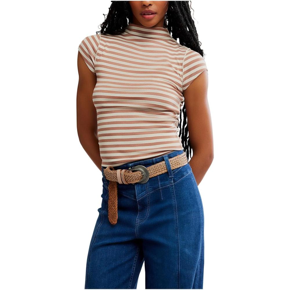 image:imageFree People Womens Lola Stripe TeeOtter Combo
