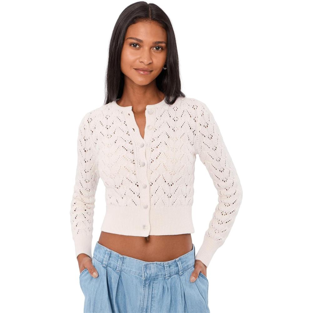 image:imageFree People Womens Pretty in Pointelle CardiIvory
