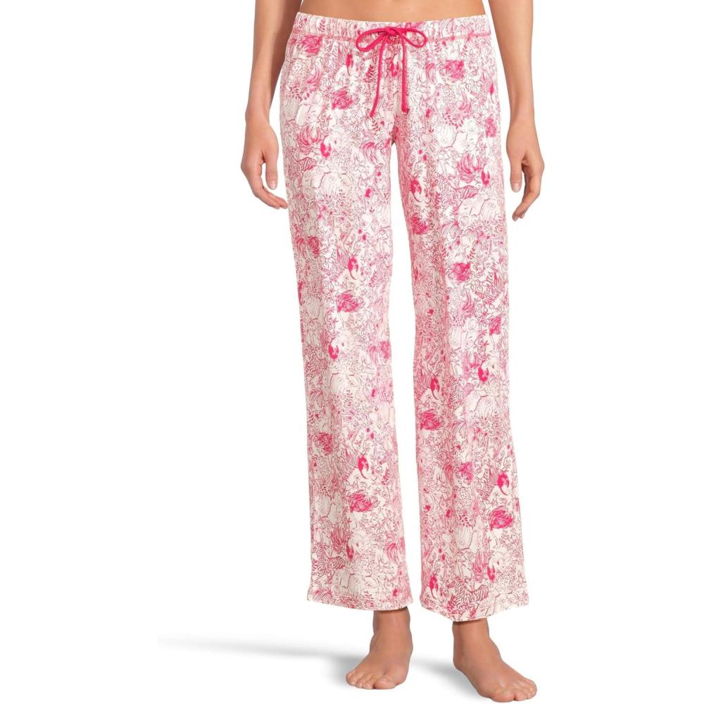 image:imageLilly Pulitzer womens Pj Knit PantsRaspberry Rouge Animal Magnetism