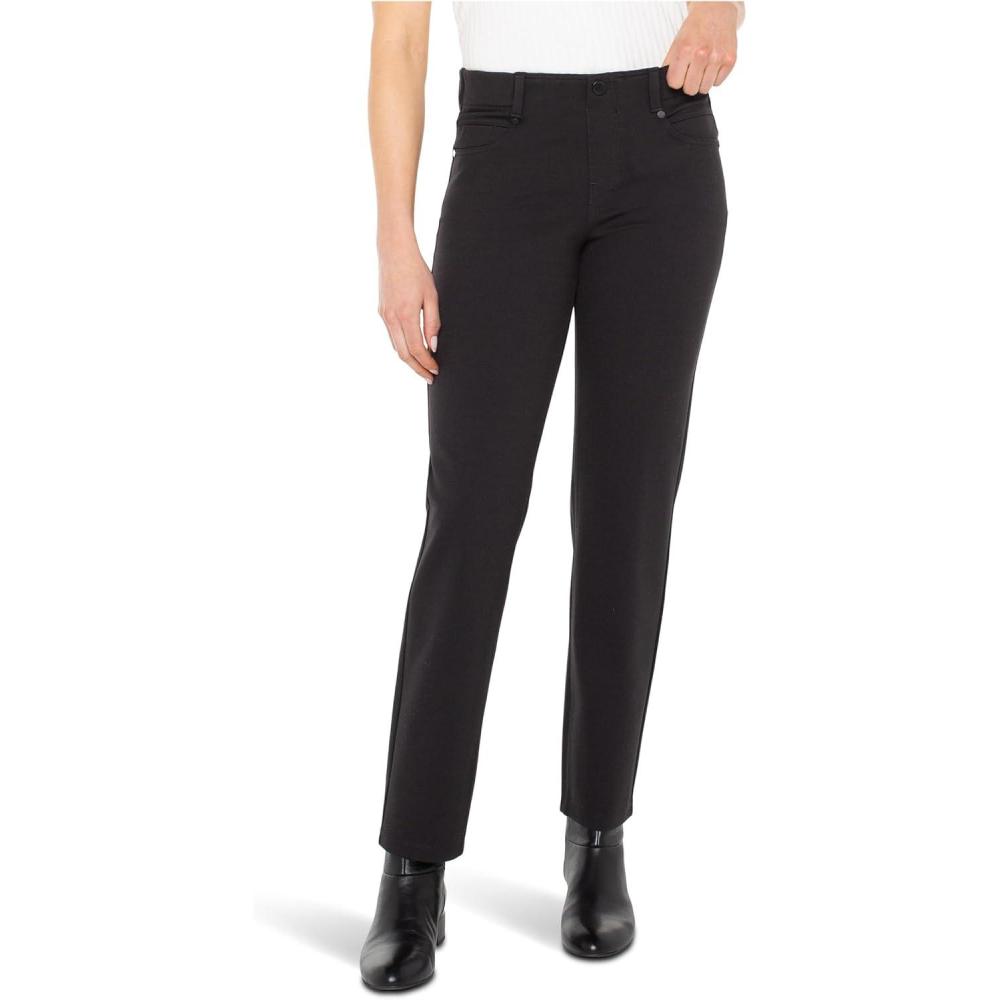 image:imageLiverpool Womens Gia Pullon Glider MidRise Slim Pant 29 InseamBlack