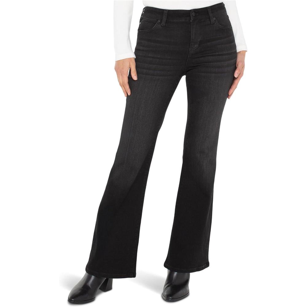 image:imageLiverpool Womens Hannah MidRise Flare Jean in Heron LakeHeron Lake