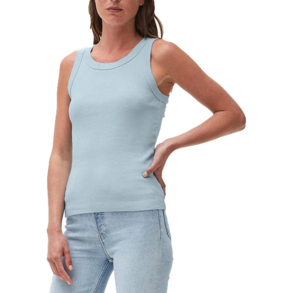 image:imageMichael Stars Womens Paloma Wide Binding Cotton Tank Top Everyday BasicSplash