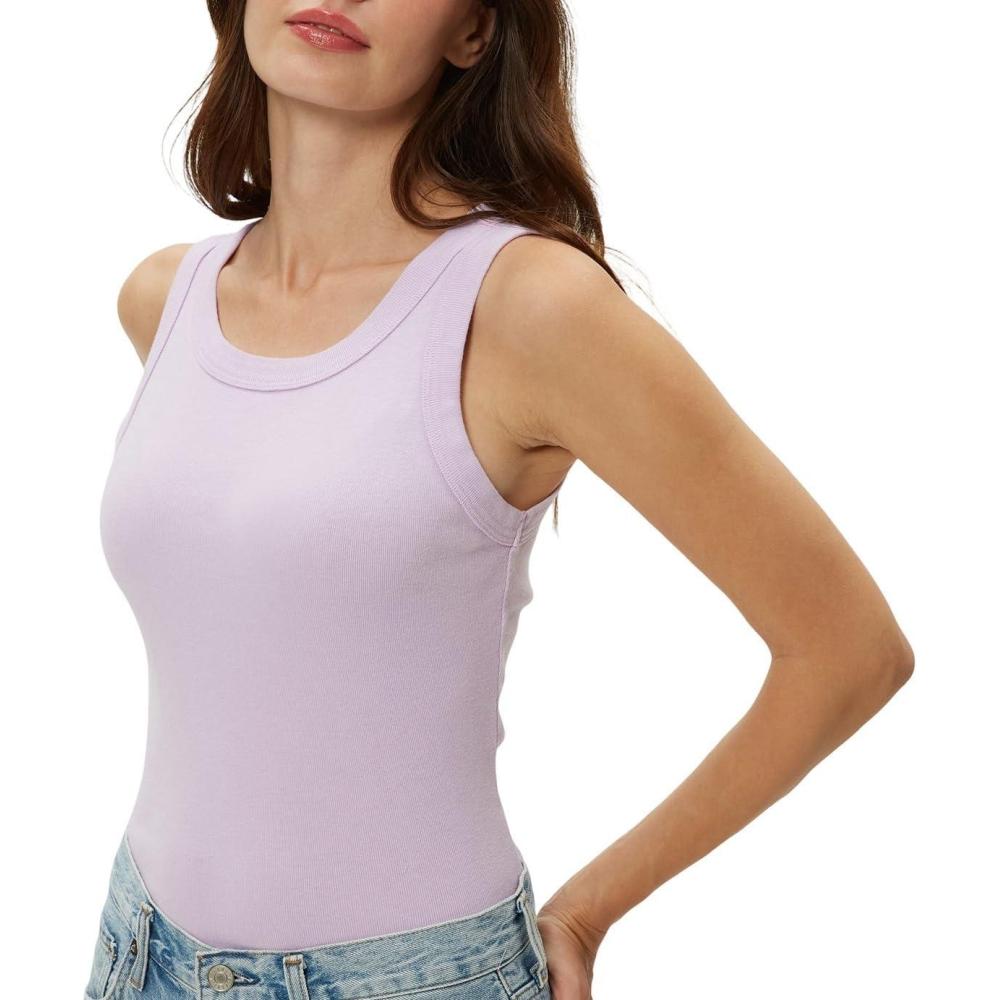 image:imageMichael Stars Womens Paloma Wide Binding Cotton Tank Top Everyday BasicWhimsy