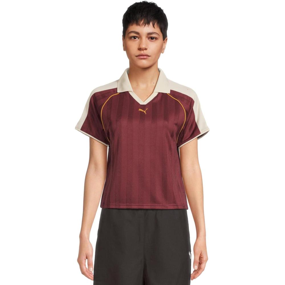 image:imagePUMA Womens T7 Relaxed Soccer JerseyRuby Shimmer