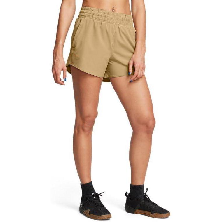 image:imageUnder Armour Womens Flex Woven 3 Inch ShortsCamelCamel