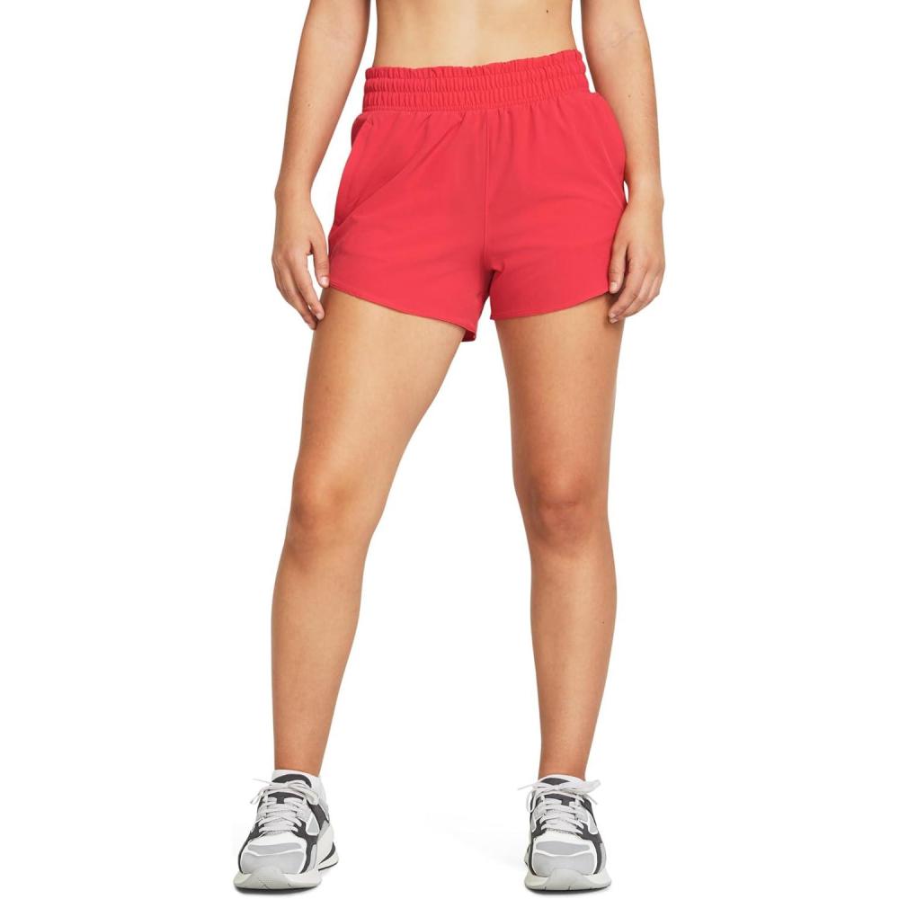 image:imageUnder Armour Womens Flex Woven 3 Inch ShortsRed SolsticeRed Solstice