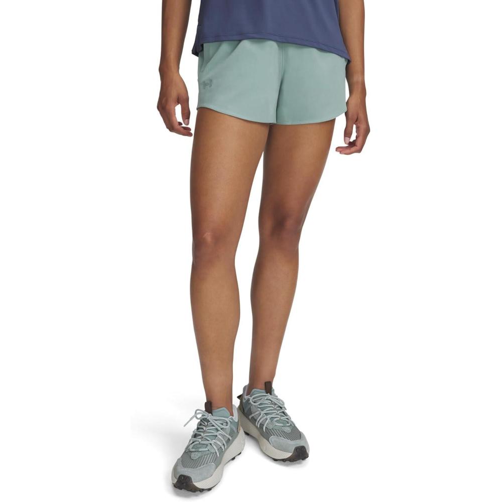 image:imageUnder Armour Womens Flex Woven 3 Inch ShortsSilica GreenSilica Green