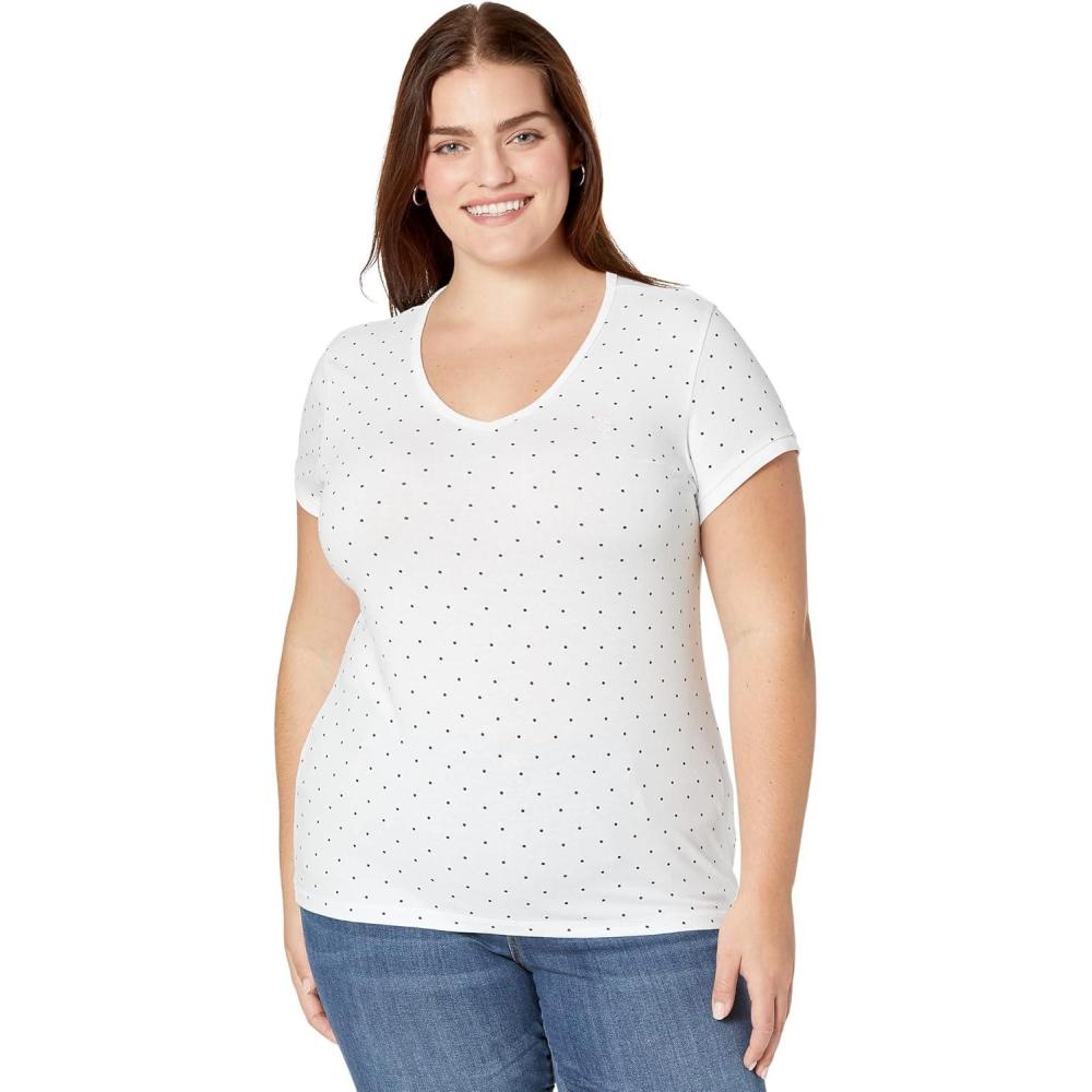 image:imageVNeck Dot TShirt by US Polo AssnOptic White