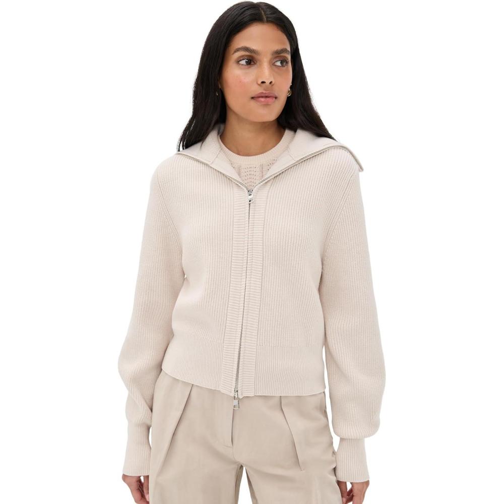image:imageVarley Womens Enrico Knit JacketSilver Birch