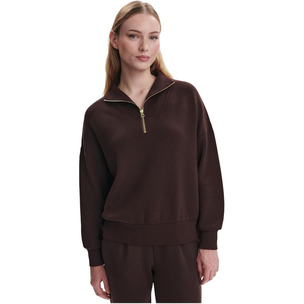 image:imageVarley Womens Hawley Half Zip SweaterCoffee Bean