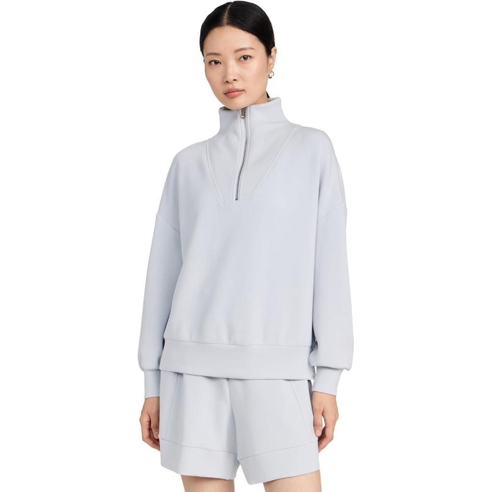 image:imageVarley Womens Hawley Half Zip SweaterGrey Dawn