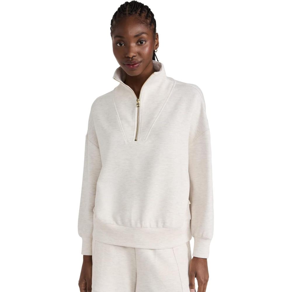 image:imageVarley Womens Hawley Half Zip SweaterIvory Marl