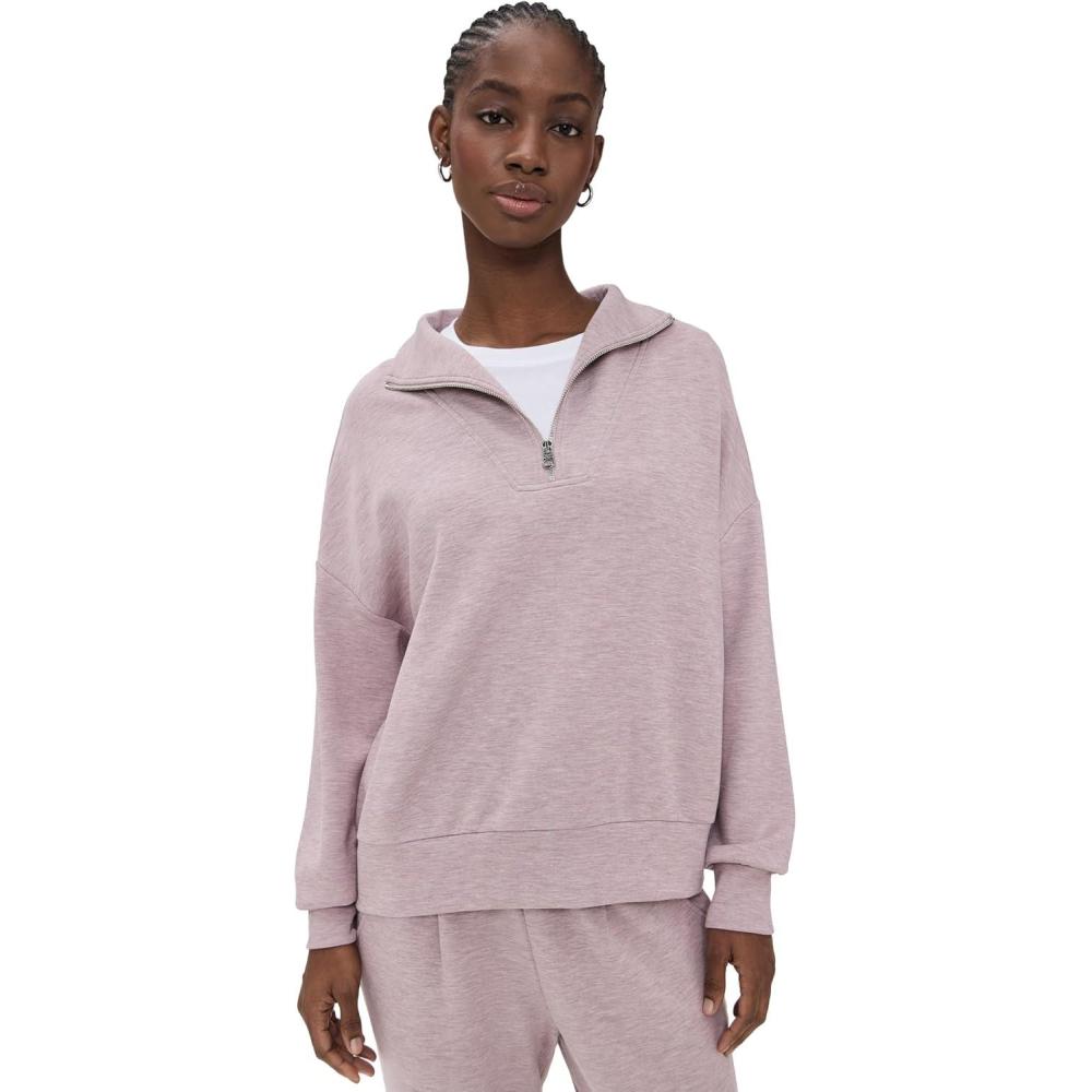 image:imageVarley Womens Hawley Half Zip SweaterMauve Marl