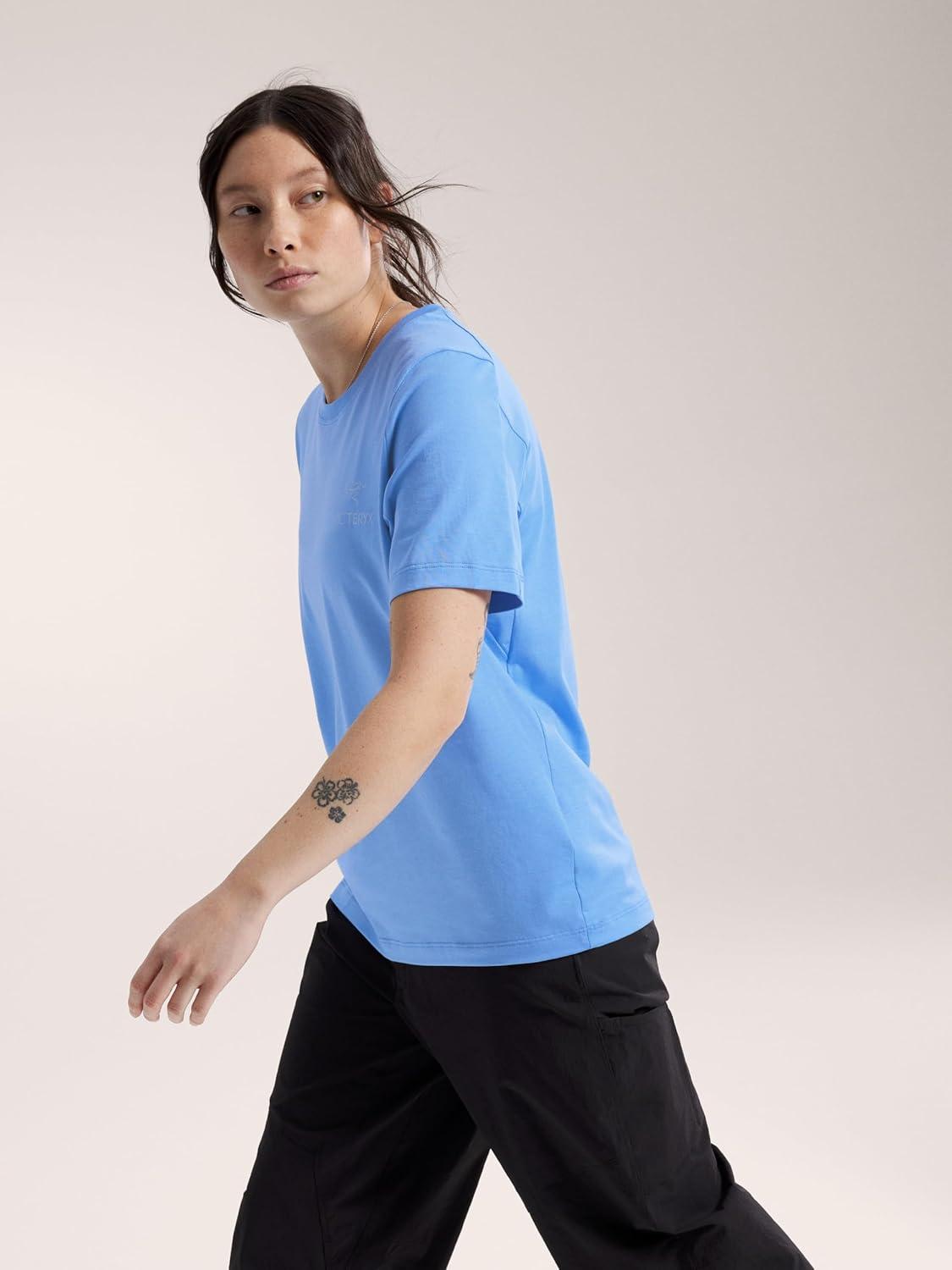 image:imageArcteryx Kragg SL Cotton Emblem Crew SS Womens Soft Cotton Climbing Tee with a Chest GraphicGlacial