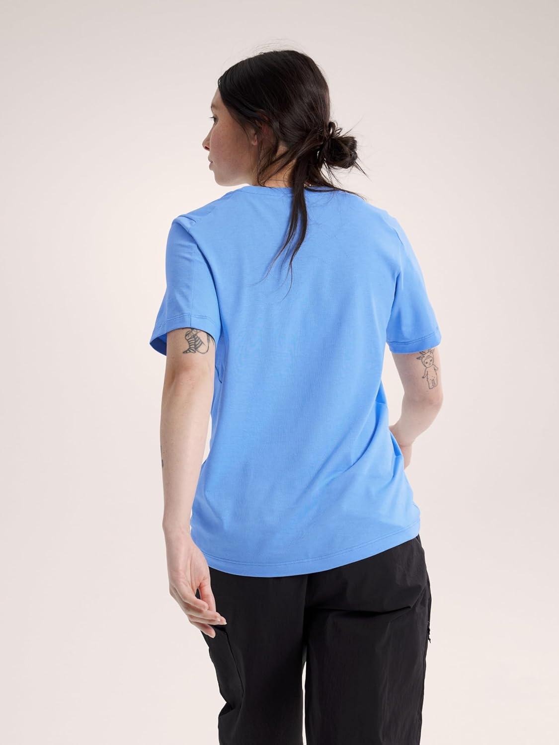 image:imageArcteryx Kragg SL Cotton Emblem Crew SS Womens Soft Cotton Climbing Tee with a Chest GraphicGlacial