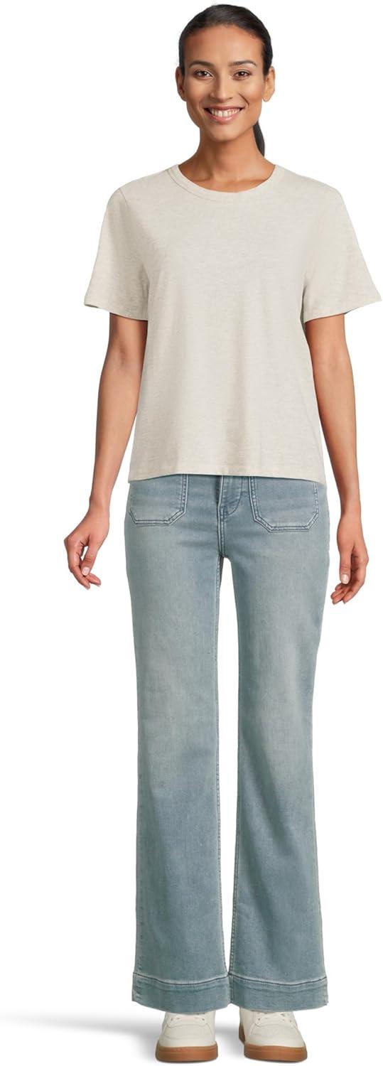 image:imageFaherty Womens Sunwashed Essential TeeIsland Dune Heather