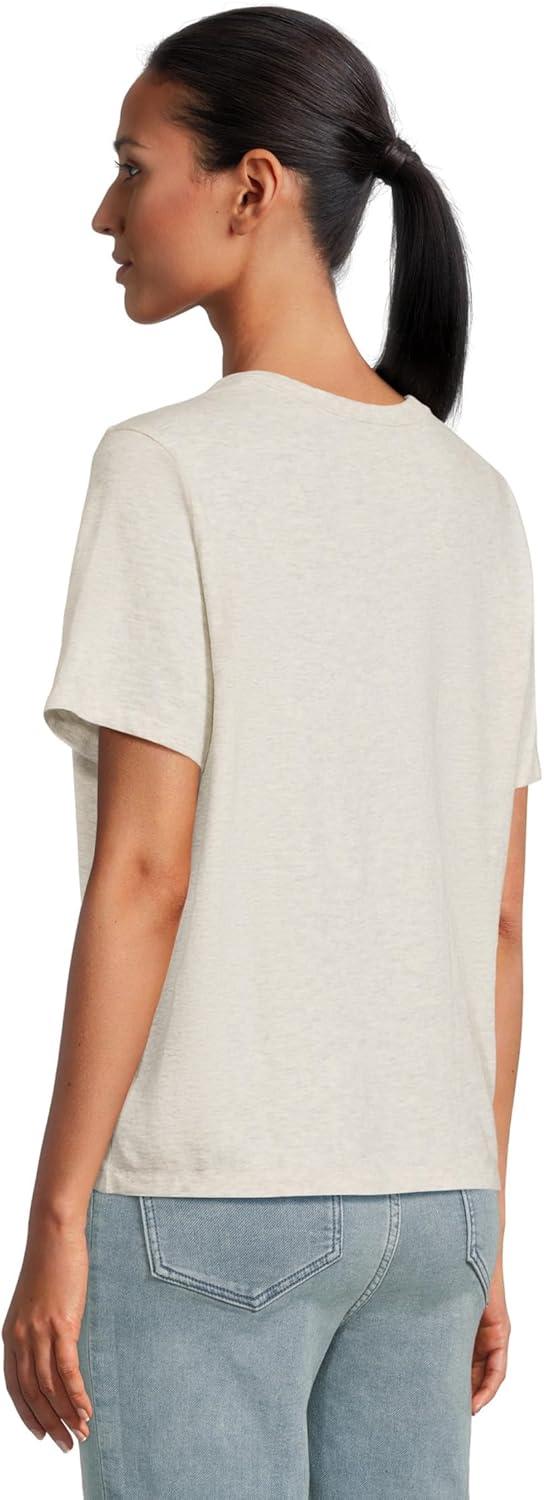 image:imageFaherty Womens Sunwashed Essential TeeIsland Dune Heather