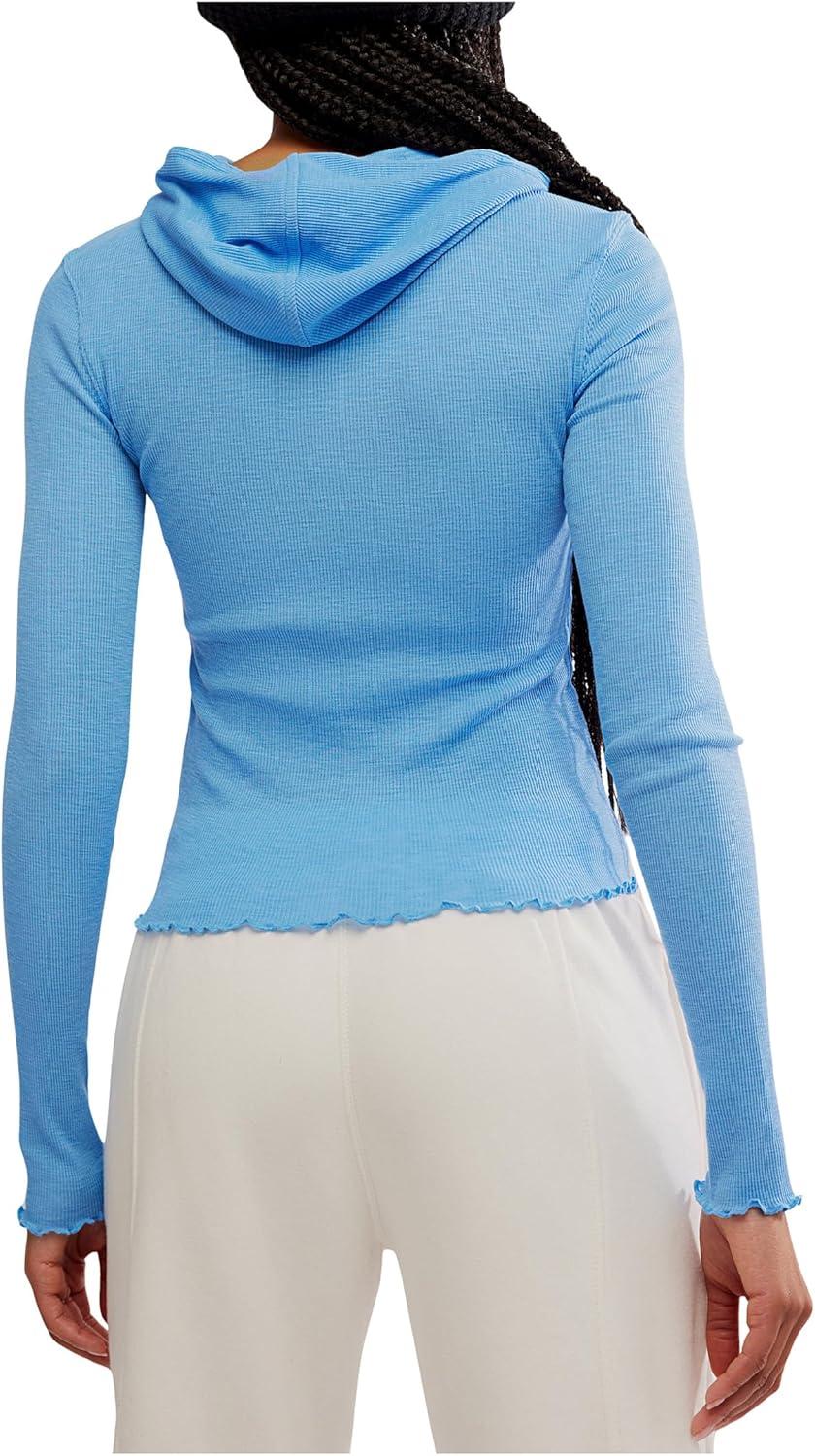 image:imageFree People Womens Breathe Easy Long SleeveRiviera Blue