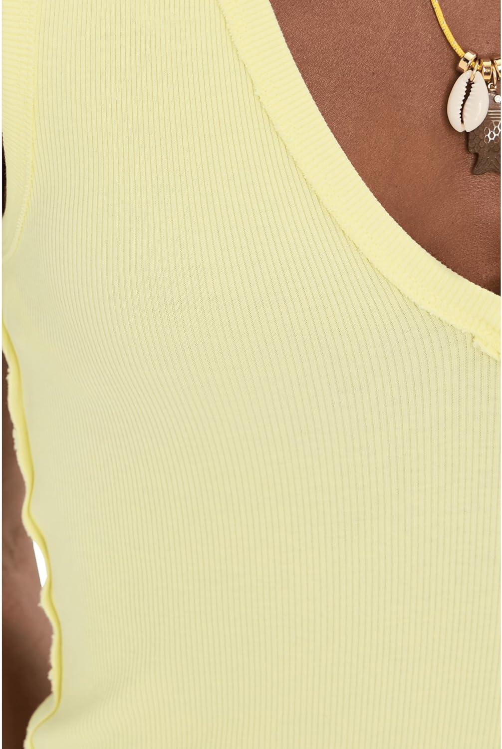 image:imageFree People Womens Neria Tank Lemon Water Medium