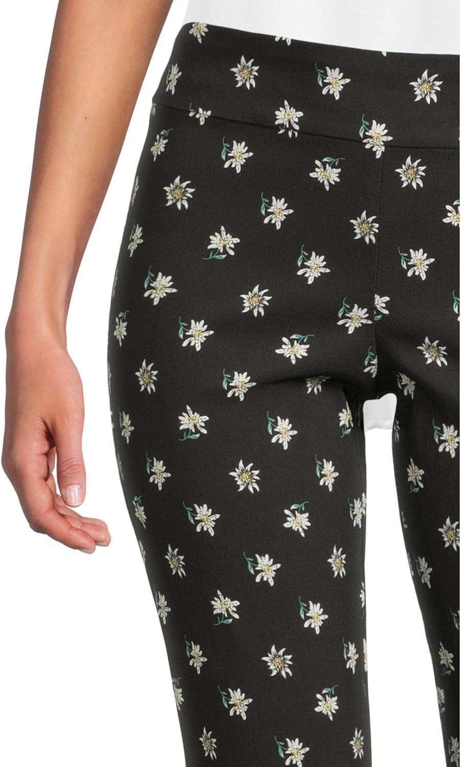 image:imageKrazy Larry Womens Pull on AnkleBlack Mini Flowers
