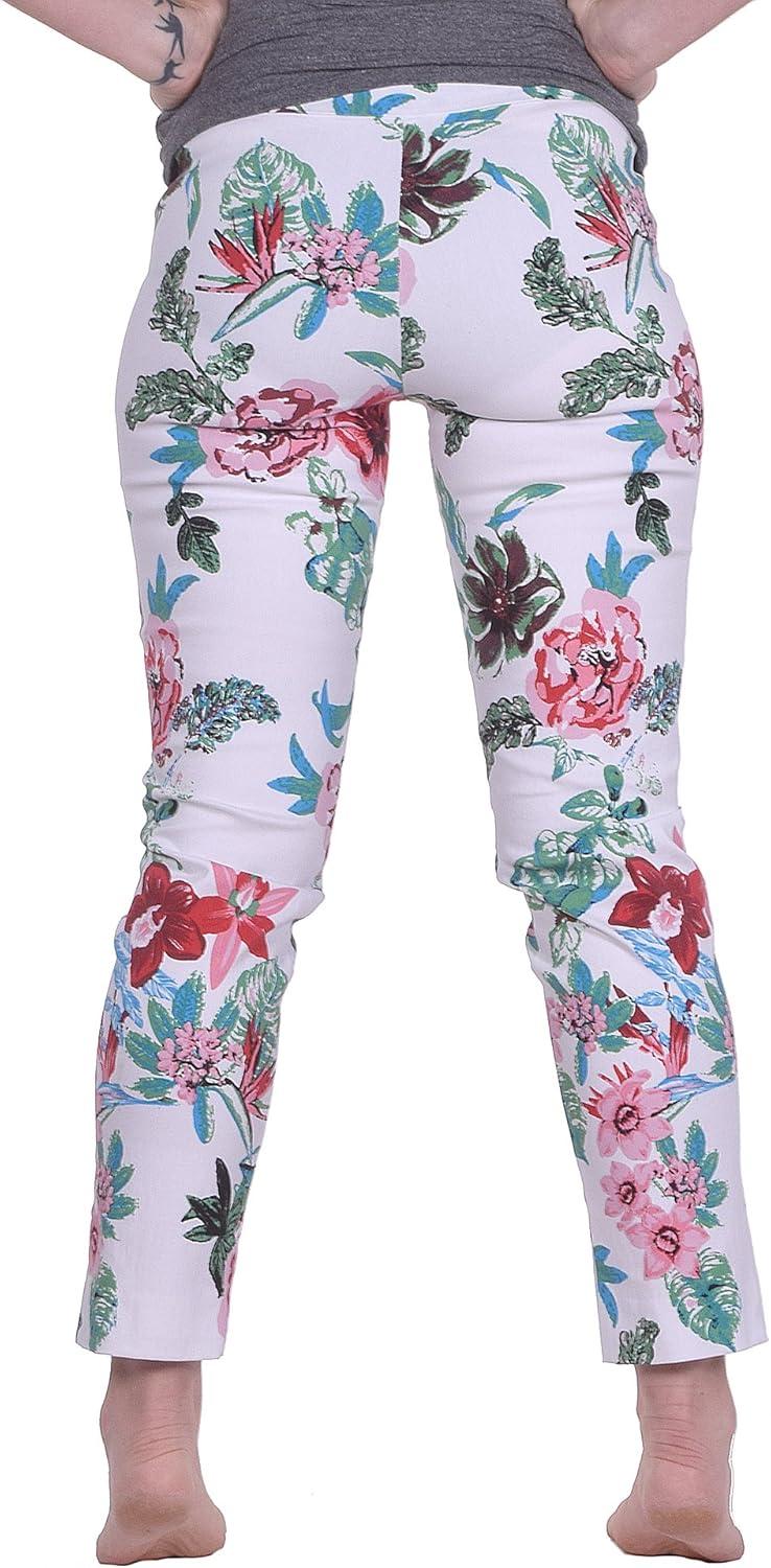 image:imageKrazy Larry Womens Pull on AnkleWhite Flowers