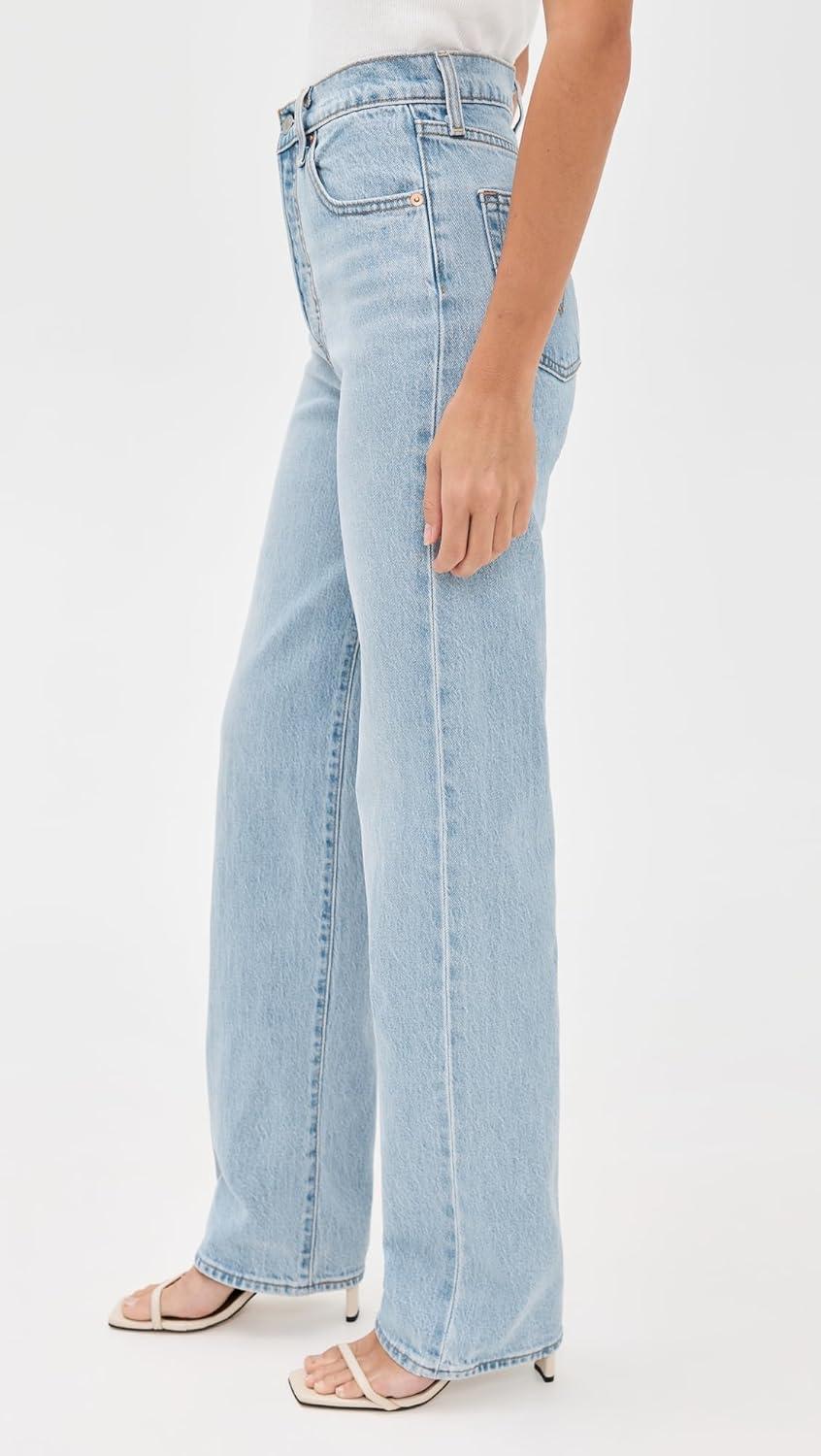 image:imageLevis Womens Ribcage Full Length JeansBlasted Stone Clean Psk