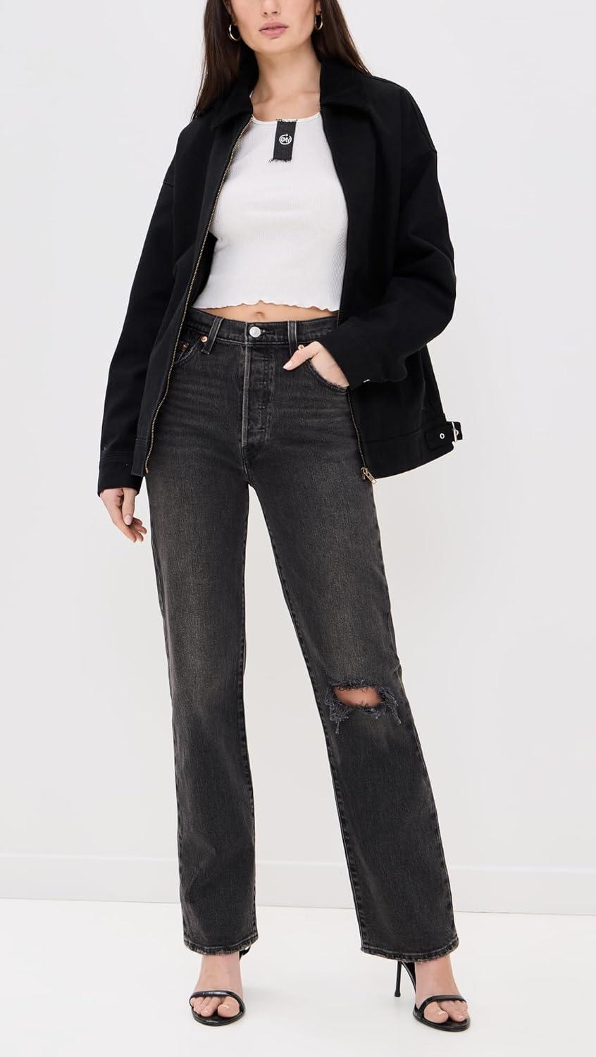 image:imageLevis Womens Ribcage Full Length JeansBroken Sunset