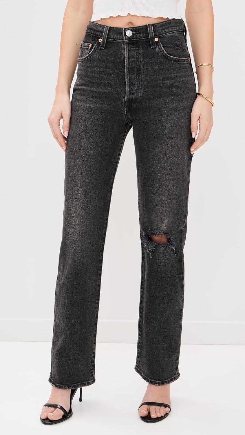 image:imageLevis Womens Ribcage Full Length JeansBroken Sunset